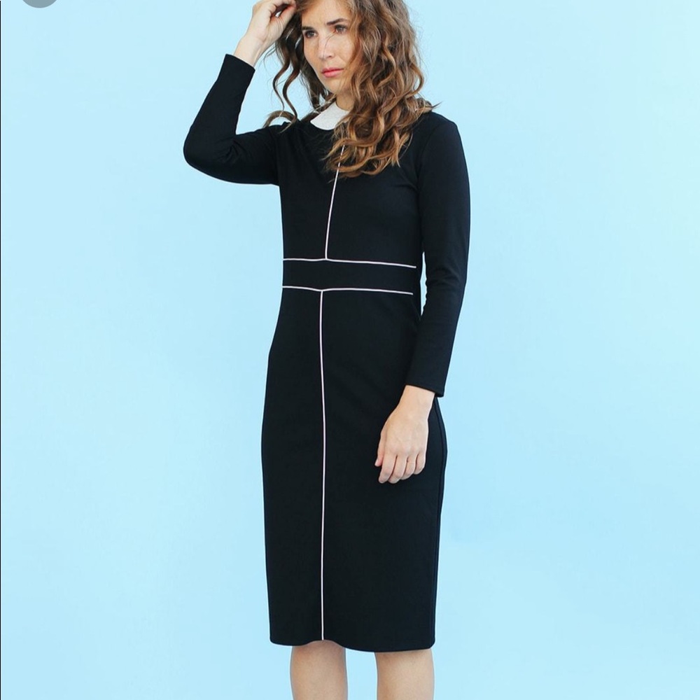 NWT Sonnet James Charlie black and white dress XS